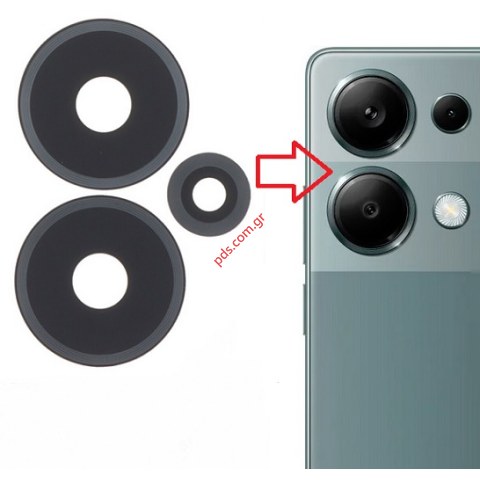 Back camera glasses Xiaomi Redmi Note 13 Pro 4G (23117A68G) set 3 pcs Bulk