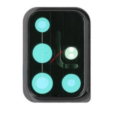 Τζάμι πίσω κάμερας Samsung Galaxy A51 (SM-A515F) W/FRAME Black Camera lens glass