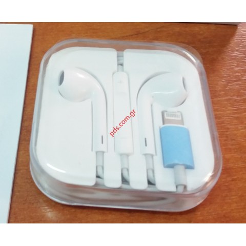 Ακουστικά stereo Hoco L7 Lightning iPhone series 8 Pin converce earphone Earpods white Box (ΕΞΑΝΤΛΗΘΗΚΑΝ)