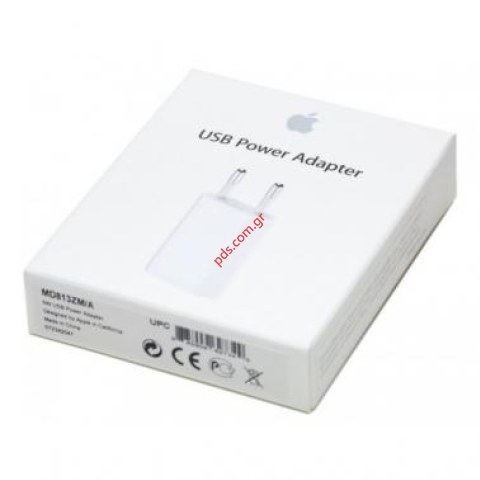 Φορτιστής σπιτιού (OEM) MD813ZM A1400 BOX Mini Charger USB Lightning Blister