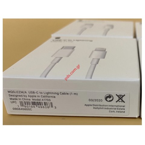 Καλώδιο Apple MQGJ2ZM/A (OEM) A1703 1M Cable USB Lightning to Type-C Fast charge BOX
