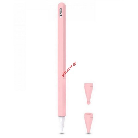 Θήκη Tech-Protect Smooth για Apple Pencil 2 σε ρόζ χρώμα.