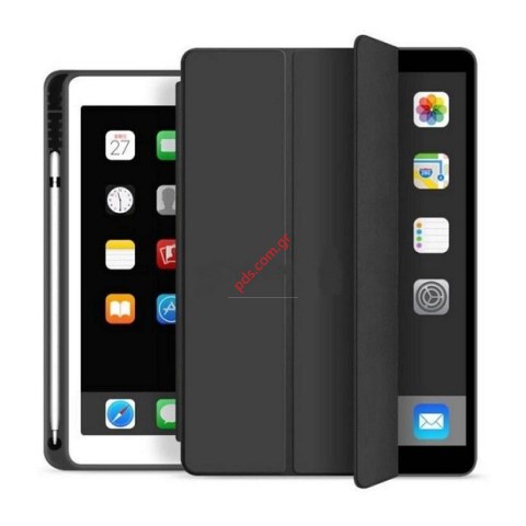 Θήκη τύπου βιβλίου flip smart iPAD 8/9 (10.2 inch) A2602 2021 PEN Book stand 3 fold σε μαύρο χρώμα Blister Θήκη τύπου βιβλίου flip smart iPAD 8/9 (10.2 inch) A2602 2021 PEN Book stand 3 fold σε μαύρο χρώμα Blister