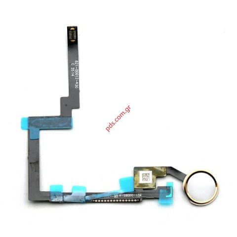 Τιανία Flex cable complete Home iPad Mini 3 Gold σε χρυσό χρώμα with plastic home button Τιανία Flex cable complete Home iPad Mini 3 Gold σε χρυσό χρώμα with plastic home button