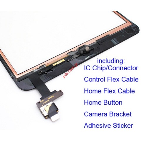 Εξωτερικό τζάμι με αφή (OEM) iPad Mini 1/2 V2 White (MINI 2) V2 A1445 σε λευκό χρώμα touch digitazer