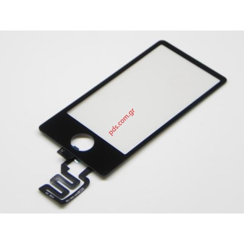 Εξωτερικό τζάμι με αφή Apple Ipod Nano 7 Black σε μαύρο χρώμα