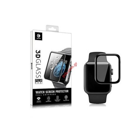 Τζάμι προστασίας Apple Watch 7 44mm Mocolo 3D Tempered Glass Black 