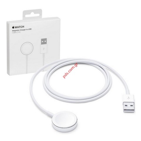 Γνήσια μαγνητική βάση φόρτισης APPLE Watch (MX2E2ZM/A) A A2255 με καλώδιο USB 1M Box