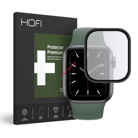 Προστατευτικό τζάμι Apple Watch Hofi Hybrid Series 4, Series 5, Series 6, Series SE (44mm) Tempered Glass 7H AntiCrash / AntiShock Black