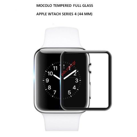 Προστατευτικό τζάμι Apple Watch Series 4, Series 5 (44mm) Tempered Glass 5D glass clear black