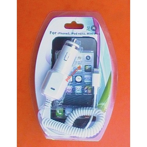 Car charger Apple iPhone 5 New series 8 pin plug