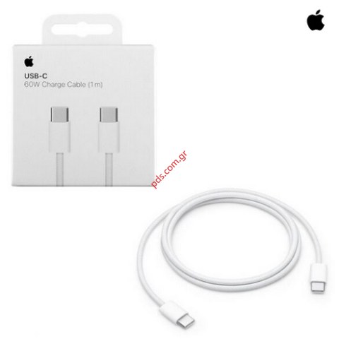 Καλώδιο (MUF72ZM/A) USB-C to USB-C Data Cable USB 2.0 60W White 1m Box