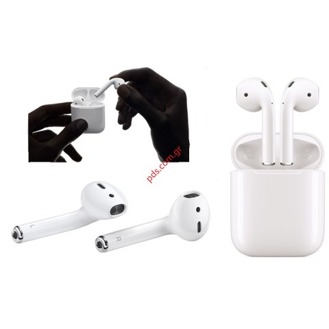 Γνήσια ασύρματα ακουστικά AirPods 1 (MMEF2ZM/A) Bluetooth BOX Γνήσια ασύρματα ακουστικά AirPods 1 (MMEF2ZM/A) Bluetooth BOX