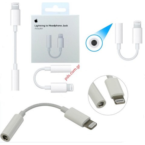 Γνήσιος μετατροπέας Apple MMX62ZM/A adaptor iPhone 3,5mm Data Cable White (BOX) Γνήσιος μετατροπέας Apple MMX62ZM/A adaptor iPhone 3,5mm Data Cable White (BOX)