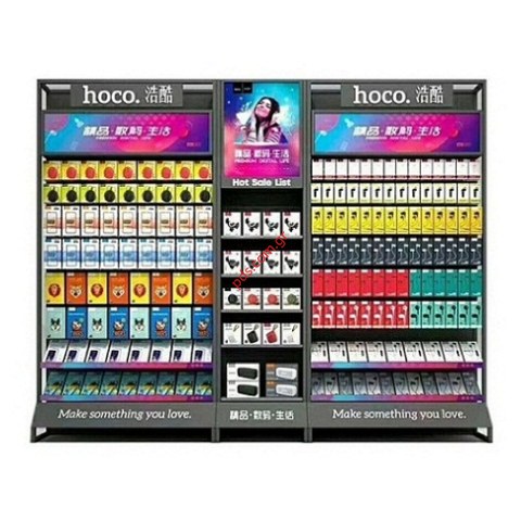 Επιδαπέδιο Stand Hoco A2 Σιδερένιο 5 Ραφιών Γκρι (240x60x30cm) .