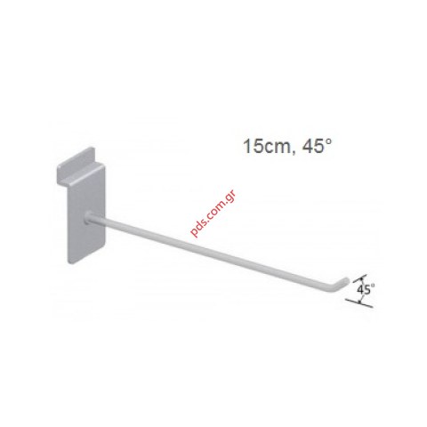 Μεταλλικός γάντζος άγκιστρο HOCO 15cm Silver