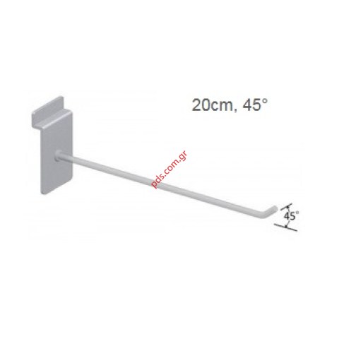 Μεταλλικός γάντζος άγκιστρο HOCO 20cm Silver