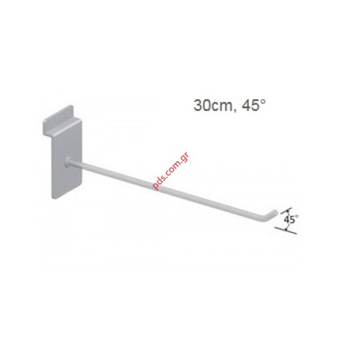 Μεταλλικός γάντζος άγκιστρο HOCO 30cm Silver