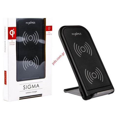 Ασύρματος επαγωγικός Φορτιστής Qi MX SIGMA 10W Black NFC Wireless Fast Charger Box