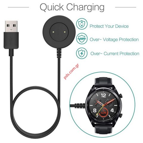 Ασύρματος φορτιστής Huawei Watch GT Series Qi Wireless Charging Pad Black Box