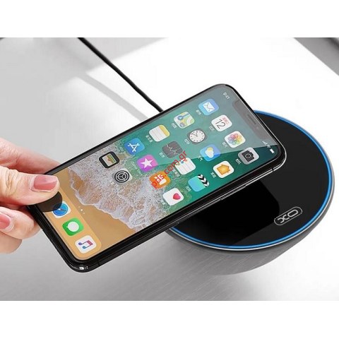 Ασύρματος φορτιστής XO WX016 Qi 10W QC 2.0/3.0 Black Box