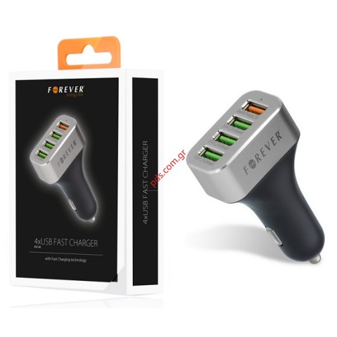 Φορτιστής αυτοκινήτου Fast Forever 4XUSB PORT 30W 12/24V Box