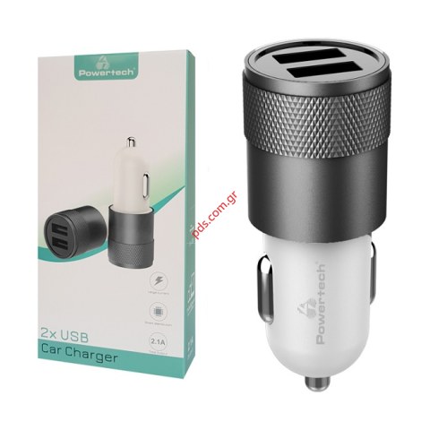 Φορτιστής αυτοκινήτου PT-798 2x USB, 2.1A, γκρι Box