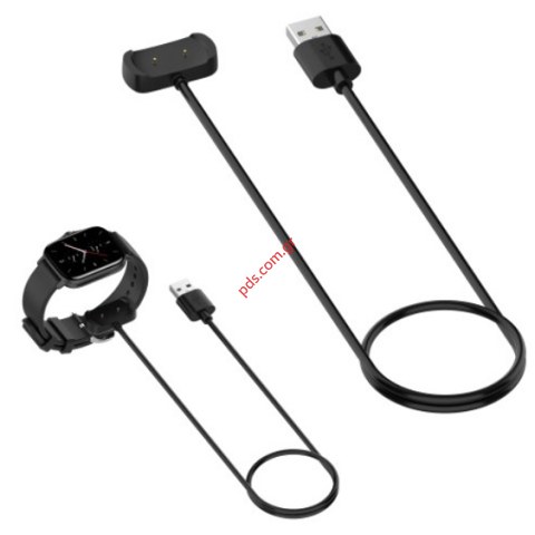 Φορτιστής με καλώδιο για Xiaomi Smartwatch Amazfit GTR2/T-REX PRO Cable Black Blister Φορτιστής με καλώδιο για Xiaomi Smartwatch Amazfit GTR2/T-REX PRO Cable Black Blister