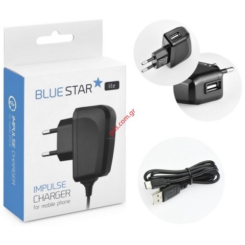 Φορτιστής σπιτιού σετ BS Type-C 2A (2 PCS) Black με ξεχωριστό καλώδιο cable BOX Φορτιστής σπιτιού σετ BS Type-C 2A (2 PCS) Black με ξεχωριστό καλώδιο cable BOX