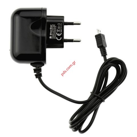 Συμβατός φορτιστής σπιτιού 220V/1A MicroUSB με ενσωματώμενο καλώδιο cable Συμβατός φορτιστής σπιτιού 220V/1A MicroUSB με ενσωματώμενο καλώδιο cable