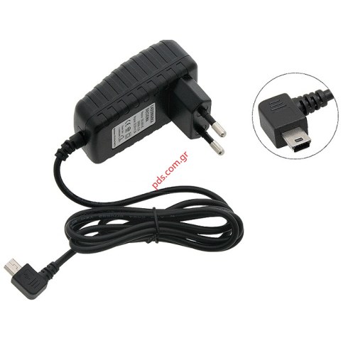Συμβατός φορτιστής σπιτιού MiniUSB 5V/1.5A με γωνία 240V  Συμβατός φορτιστής σπιτιού MiniUSB 5V/1.5A με γωνία 240V