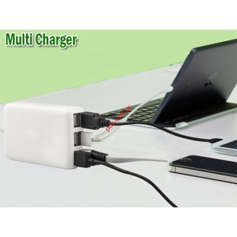 Φορτιστής πρίζας USB 8A - 40W με 5 εξόδους USB SuperPower WS-023 