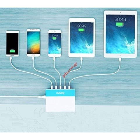 Φορτιστής σπιτιού 220V REMAX RU-U1 Business με 5 εξόδους USB συνολικά 6.2A 