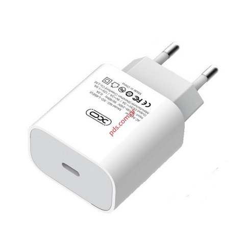 Φορτιστής σπιτιού XO L40 USB TYPE-C PD 3A White BOX
