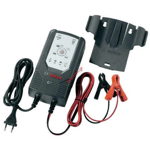 Αυτόματος φορτιστής συντηρητής μπαταριών BOSCH C7 12/24V 7A 135W 018999907M BOX