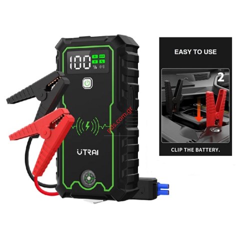 Φορτιστής & εκκινητής μπαταριών UTRAI JS-1 Pro με φακό, 12V/2500A, 16000mAh Jump starter μπαταρίας αυτοκινήτου Box Φορτιστής & εκκινητής μπαταριών UTRAI JS-1 Pro με φακό, 12V/2500A, 16000mAh Jump starter μπαταρίας αυτοκινήτου Box