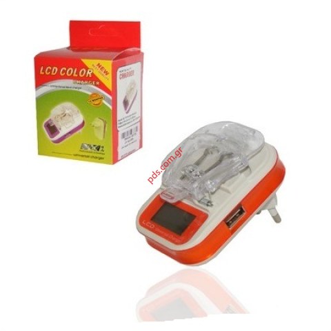 Φορτιστής μπαταρίων ρεύματος 220V και USB με οθόνη LCD συμβατό με όλους τους τύπους Lion Box