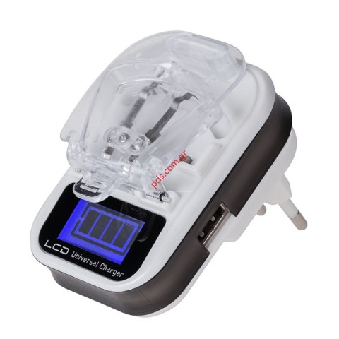 Φορτιστής μπαταρίων ρεύματος 220V και USB με οθόνη LCD συμβατό με όλους τους τύπους Lion Box