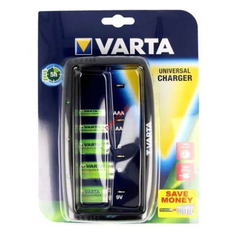 Battery charger Varta 4SL sizes AA, AAA, C, D (charging in pairs), 1 x 9 V Box Battery charger Varta 4SL sizes AA, AAA, C, D (charging in pairs), 1 x 9 V Box