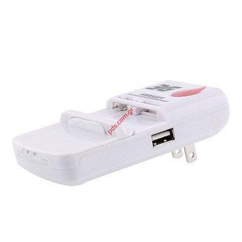 Universal Cell Phone Battery Charger 3G with USB Port (ΕU Plug).