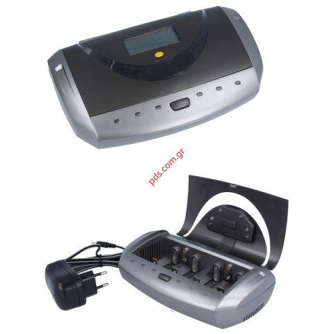 Γενικός φορτιστής μπαταριών με οθόνη LCD για 1 ~ 4  τεμάχια (AA/AAA/C/D R20 / 9V cells NiCD/NiHM) Γενικός φορτιστής μπαταριών με οθόνη LCD για 1 ~ 4  τεμάχια (AA/AAA/C/D R20 / 9V cells NiCD/NiHM)