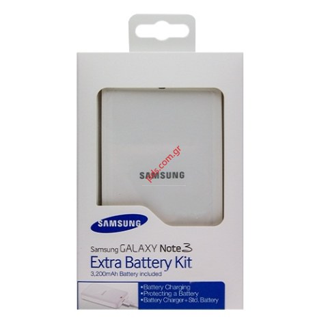 Γνήσιος φορτιστής μπαταρίας Samsung Galaxy Note 3 N9005 model EB-K800BEWEGWW Blister