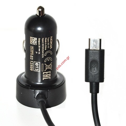 Γνήσιος φορτιστής Αυτοκινήτου Nokia DC-17 Bulk με υποδοχή micro USB B Connector