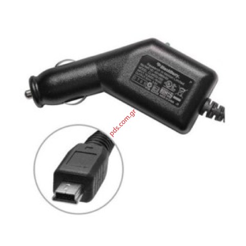Γνήσιος φορτιστής αυτοκινήτου BlackBerry Mini USB 8100, 7100, 8300 με blister packing