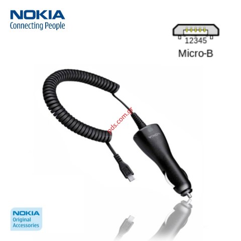Γνήσιος φορτιστής αυτοκινήτου NOKIA DC-6 Micro USB pin Bulk