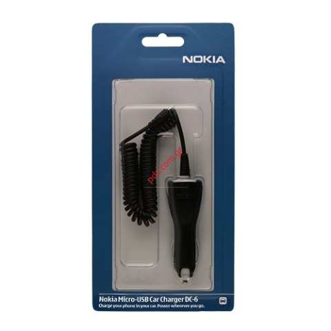 Γνήσιος φορτιστής αυτοκινήτου NOKIA DC-6 MicroUSB pin Car charger Γνήσιος φορτιστής αυτοκινήτου NOKIA DC-6 MicroUSB pin Car charger