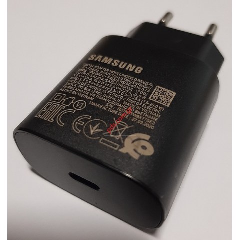 Γνήσιος Fast φορτιστής Samsung EP-TA800EBE 25W Black Bulk (PDO 5V/3A, 9V/2.77A Fast charging) σε Μαύρο χρώμα