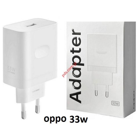 Γνήσιος φορτιστής Oppo 33W (NDOP-VCB3HAEH) White Adaptor 220V/33W USB A Fast charger Λευκό BOX
