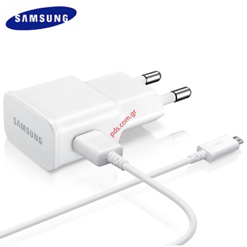Original set fast charger Type C Samsung EP-TA20EBECGWN + EP-DN930CWE White (EU Bulk) 15W with cable