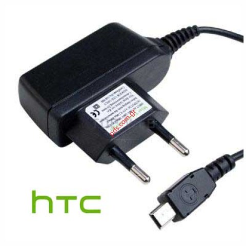 Γνήσιος φορτιστής σπιτιού Mini USB TC-E100 για τα HTC models, T-Mobile, Vodafone, E-Plus 110V-240V